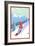 Snowboarder-Lantern Press-Framed Premium Giclee Print