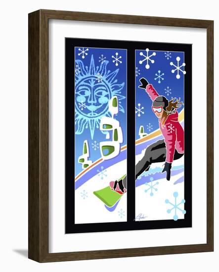 Snowboarder-Larry Hunter-Framed Giclee Print