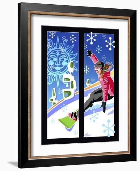 Snowboarder-Larry Hunter-Framed Giclee Print