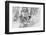 Snowboarding in powder at Whitefish Mountain, Montana, USA-Chuck Haney-Framed Photographic Print