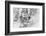 Snowboarding in powder at Whitefish Mountain, Montana, USA-Chuck Haney-Framed Photographic Print