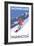 Snowboarding, Washington-Lantern Press-Framed Premium Giclee Print