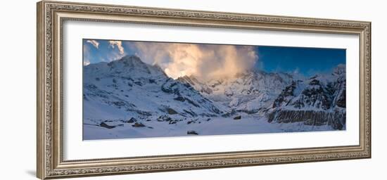 Snowcapped Mountain, Annapurna Base Camp, Annapurna Range, Himalayas, Nepal-null-Framed Photographic Print