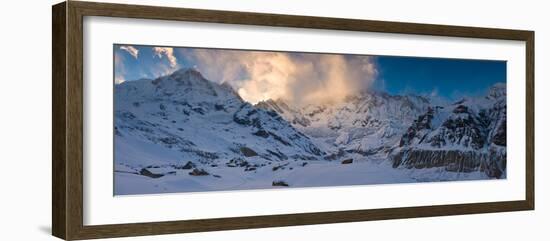 Snowcapped Mountain, Annapurna Base Camp, Annapurna Range, Himalayas, Nepal-null-Framed Photographic Print