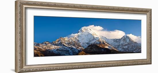 Snowcapped Mountains, Hiunchuli, Annapurna Range, Himalayas, Nepal-null-Framed Photographic Print