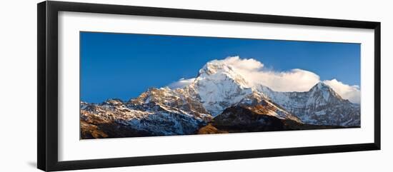 Snowcapped Mountains, Hiunchuli, Annapurna Range, Himalayas, Nepal-null-Framed Photographic Print