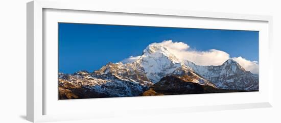 Snowcapped Mountains, Hiunchuli, Annapurna Range, Himalayas, Nepal-null-Framed Photographic Print