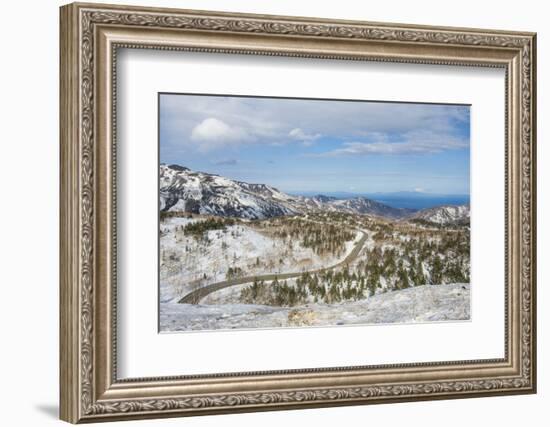 Snowcapped mountains in Shiretoko National Park, UNESCO World Heritage Site, Hokkaido, Japan, Asia-Michael Runkel-Framed Photographic Print