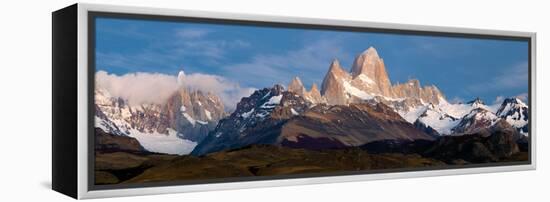 Snowcapped Mountains, Mt Fitzroy, Cerro Torre, Argentine Glaciers National Park, Patagonia-null-Framed Stretched Canvas