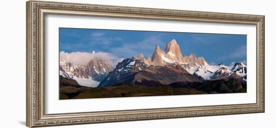 Snowcapped Mountains, Mt Fitzroy, Cerro Torre, Argentine Glaciers National Park, Patagonia-null-Framed Photographic Print