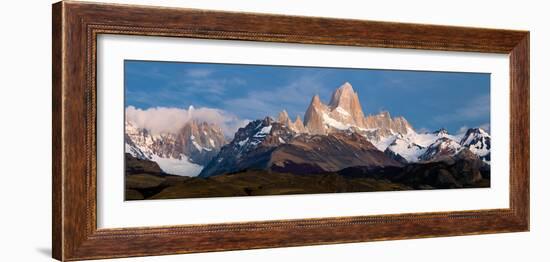 Snowcapped Mountains, Mt Fitzroy, Cerro Torre, Argentine Glaciers National Park, Patagonia-null-Framed Photographic Print