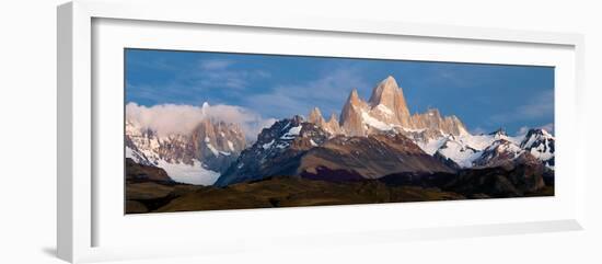 Snowcapped Mountains, Mt Fitzroy, Cerro Torre, Argentine Glaciers National Park, Patagonia-null-Framed Photographic Print