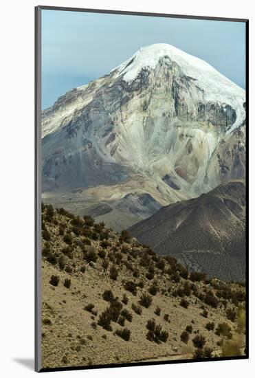 Snowcapped volcano Sajama, Sajama National Park, Bolivia-Anthony Asael-Mounted Photographic Print