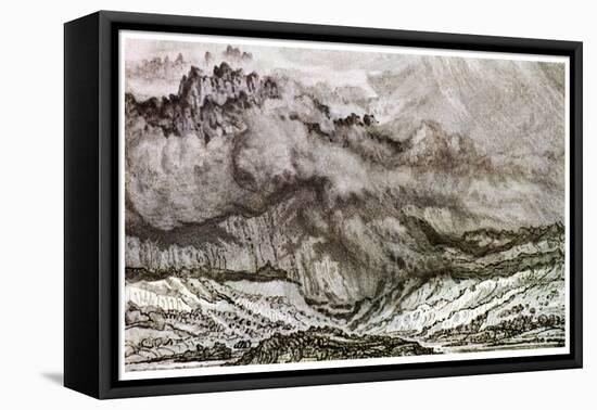 Snowdon, an Approaching Storm, 1853-James Ward-Framed Premier Image Canvas