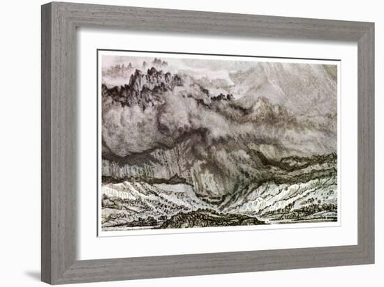 Snowdon, an Approaching Storm, 1853-James Ward-Framed Giclee Print