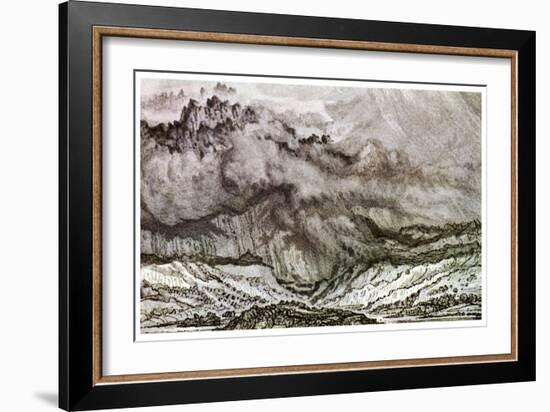 Snowdon, an Approaching Storm, 1853-James Ward-Framed Giclee Print