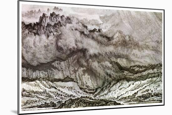 Snowdon, an Approaching Storm, 1853-James Ward-Mounted Giclee Print