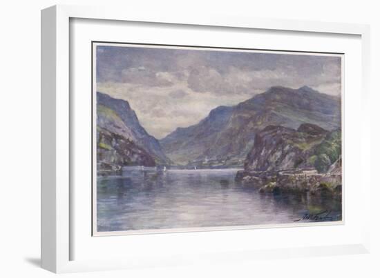 Snowdon Llanberis Lake-Robert Fowler-Framed Art Print