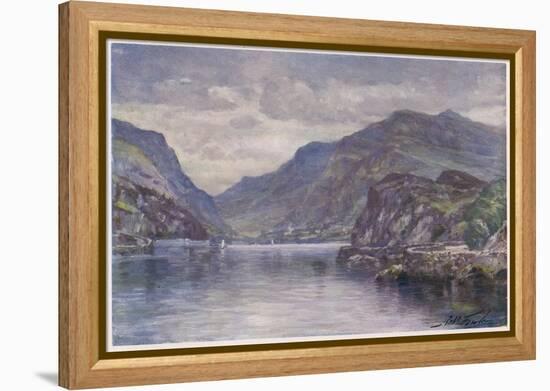 Snowdon Llanberis Lake-Robert Fowler-Framed Stretched Canvas