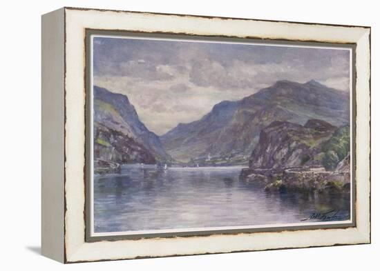 Snowdon Llanberis Lake-Robert Fowler-Framed Stretched Canvas