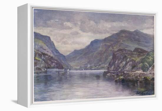 Snowdon Llanberis Lake-Robert Fowler-Framed Stretched Canvas