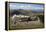 Snowdon Mountain Railway Train and the Llanberis Path-Stuart Black-Framed Premier Image Canvas