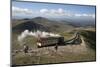 Snowdon Mountain Railway Train and the Llanberis Path-Stuart Black-Mounted Photographic Print