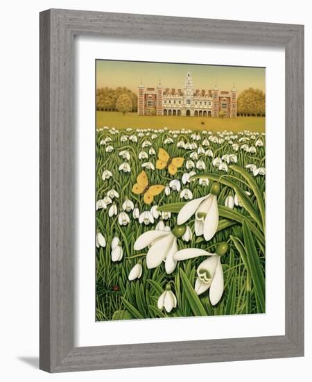 Snowdrop Day, Hatfield House, 1999-Frances Broomfield-Framed Giclee Print