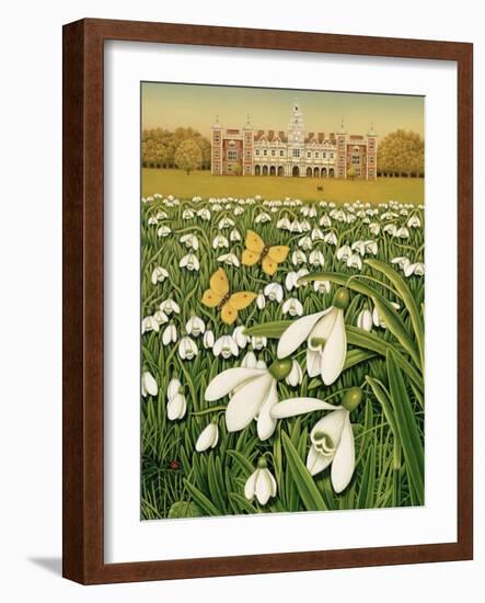 Snowdrop Day, Hatfield House, 1999-Frances Broomfield-Framed Giclee Print