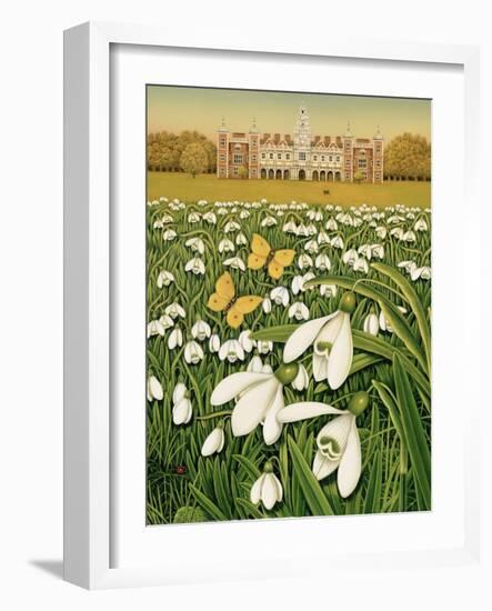 Snowdrop Day, Hatfield House, 1999-Frances Broomfield-Framed Giclee Print