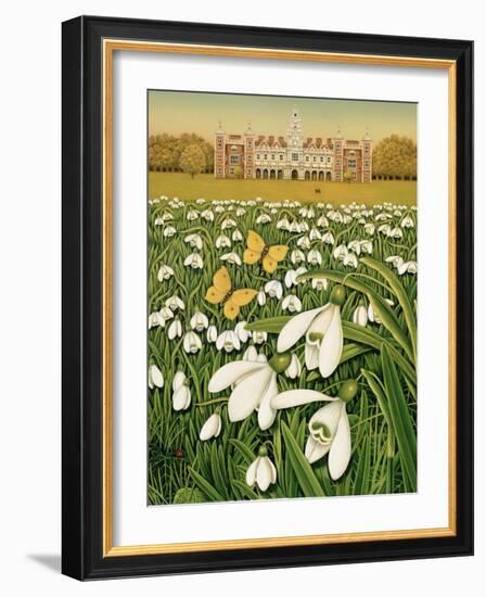 Snowdrop Day, Hatfield House, 1999-Frances Broomfield-Framed Giclee Print