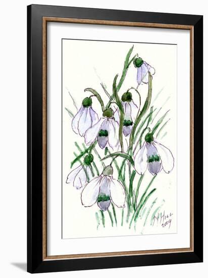 Snowdrops-Nell Hill-Framed Giclee Print