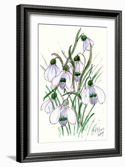 Snowdrops-Nell Hill-Framed Giclee Print