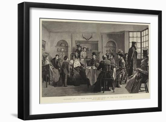 Snowed Up, a New Year's Eve Incident in the Old Coaching Days-Charles Green-Framed Giclee Print