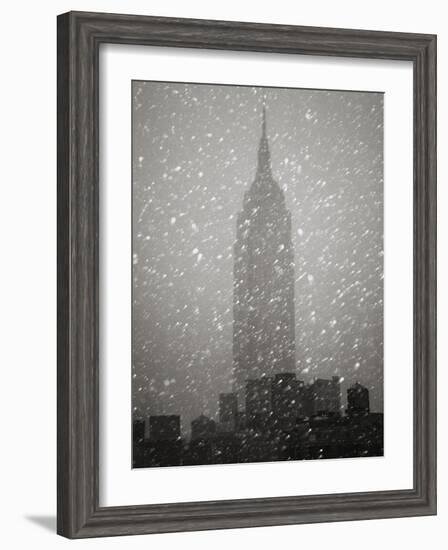 Snowfall in New York City-Christopher C Collins-Framed Photographic Print