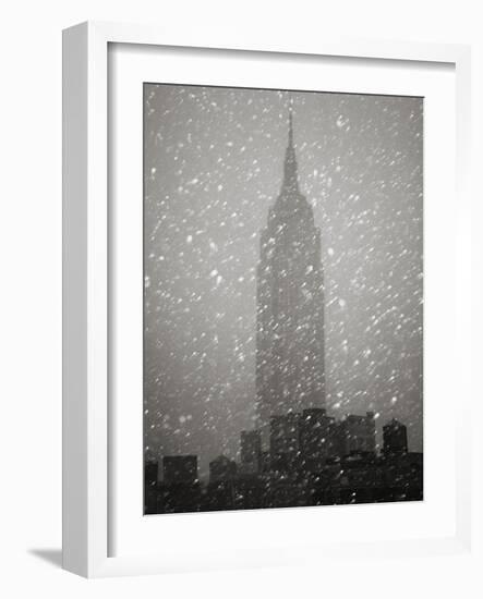 Snowfall in New York City-Christopher C Collins-Framed Photographic Print