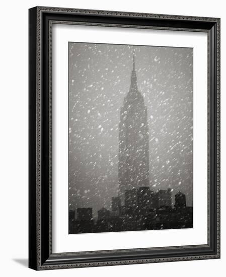 Snowfall in New York City-Christopher C Collins-Framed Photographic Print