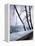 Snowfall in Paris: Passerelle Debilly and Eiffel Tower-Dmitri Kessel-Framed Premier Image Canvas