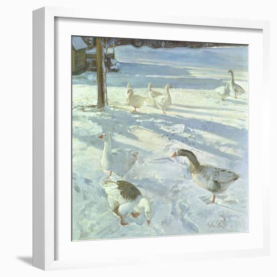 Snowfeeders, 1999-Timothy Easton-Framed Giclee Print