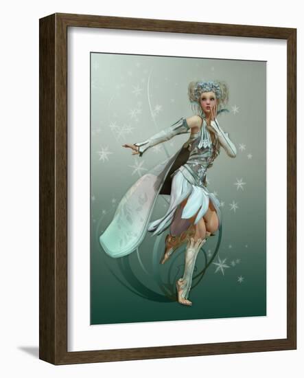 Snowflake Pixie-Atelier Sommerland-Framed Art Print