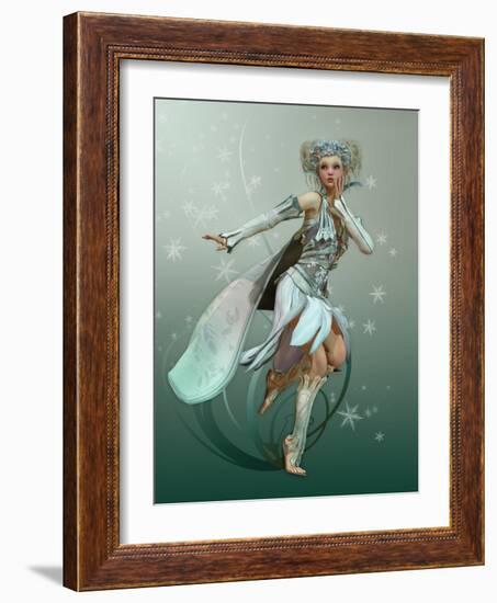 Snowflake Pixie-Atelier Sommerland-Framed Art Print