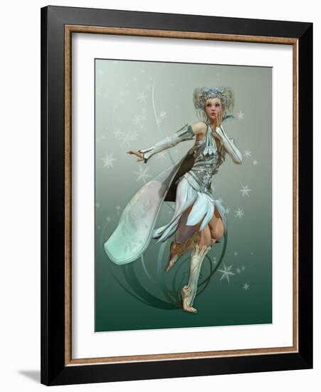 Snowflake Pixie-Atelier Sommerland-Framed Art Print