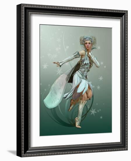 Snowflake Pixie-Atelier Sommerland-Framed Art Print