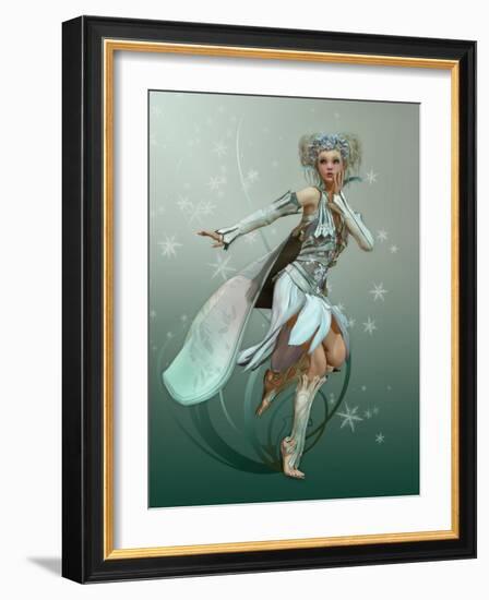 Snowflake Pixie-Atelier Sommerland-Framed Art Print