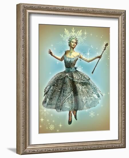 Snowflake Princess-Atelier Sommerland-Framed Art Print