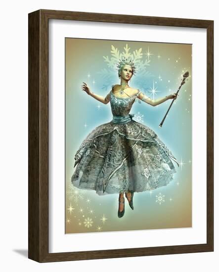 Snowflake Princess-Atelier Sommerland-Framed Art Print