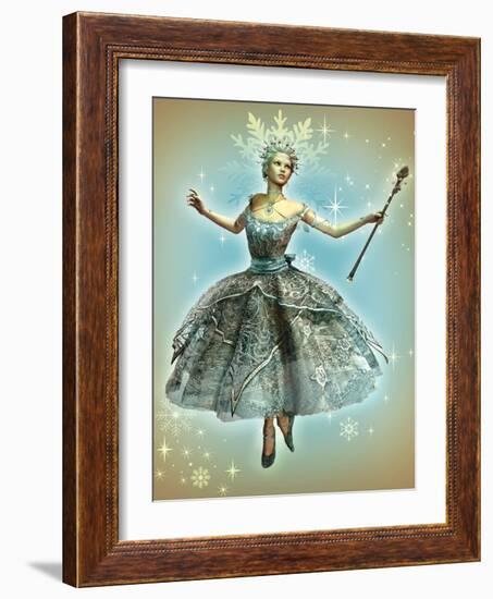 Snowflake Princess-Atelier Sommerland-Framed Art Print