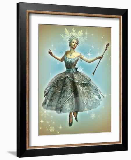 Snowflake Princess-Atelier Sommerland-Framed Art Print