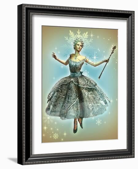 Snowflake Princess-Atelier Sommerland-Framed Art Print