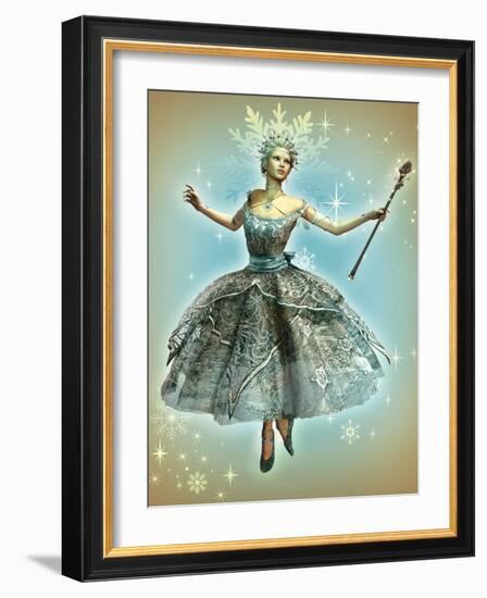 Snowflake Princess-Atelier Sommerland-Framed Art Print